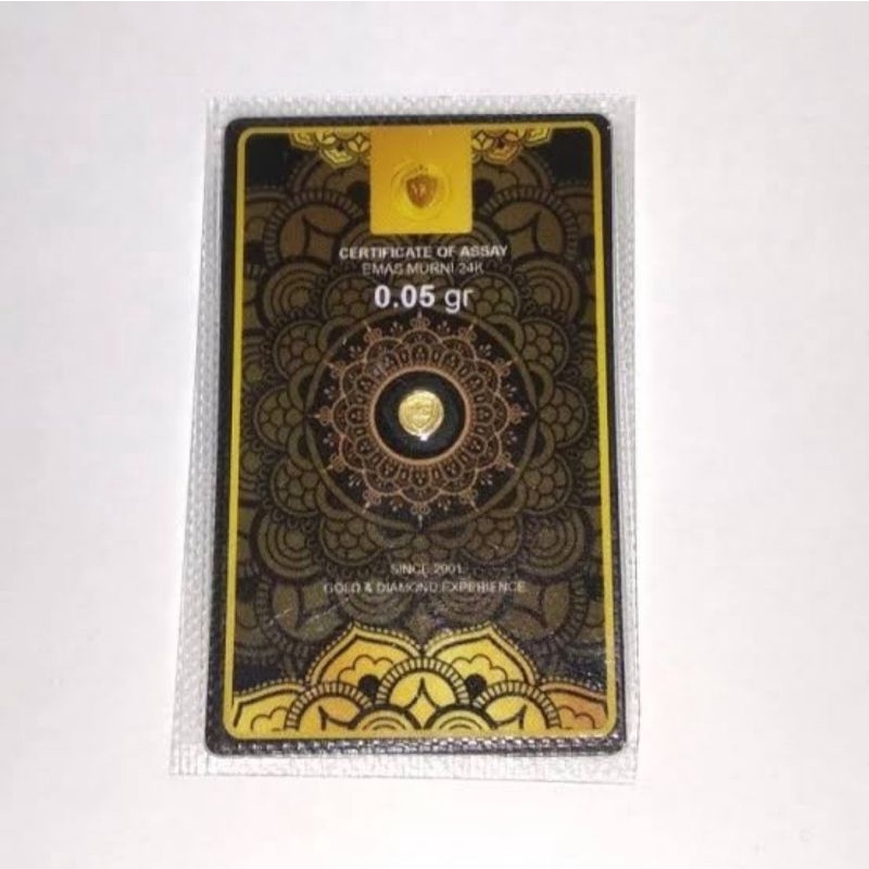 MINIGOLD MINI GOLD 0,05 gram Koin Coin Logam Mulia Emas Murni Sertifikat Nota Resmi Bisa Tukar ANTAM