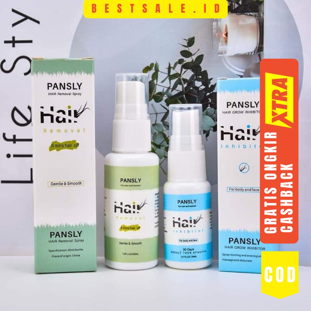 Pansly Spray Penghilang Bulu Hair Removal Tanpa Iritasi / Waxing Bulu