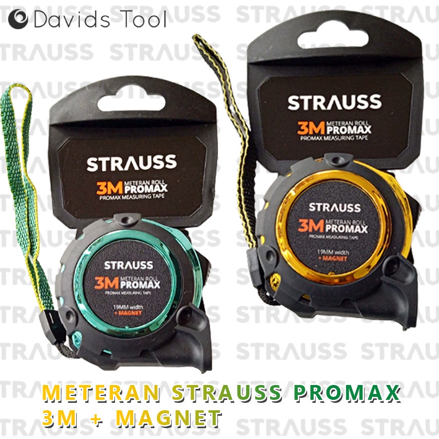 Meteran Tukang Bangunan Roll 3 Meter Strauss Promax