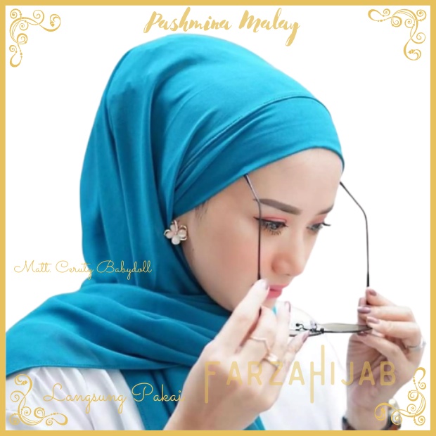 Pasmina Instant Malay Kerudung Pastan Melayu Pasmina Turki Hijab Instan Melayu Pashmina Malaysia Ceruty Babydol-1
