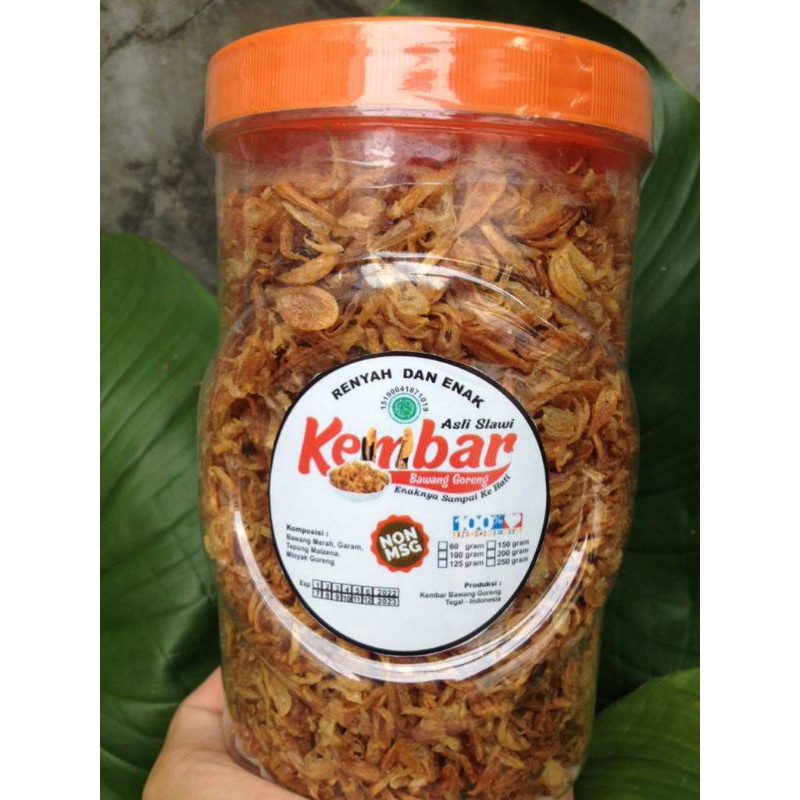 

Bawang Goreng Asli Slawi 250gr - Toples