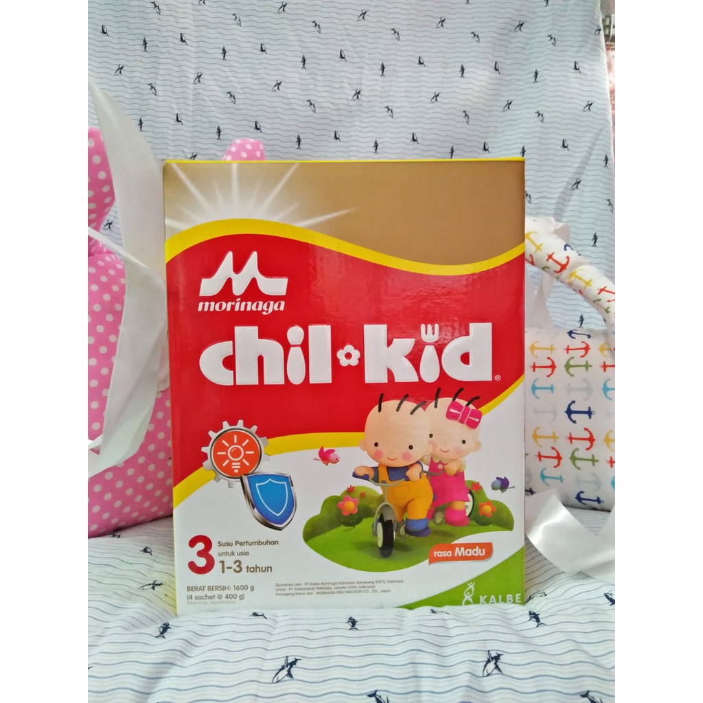 Morinaga Chil Kid 3 Madu 1600 gr -HTA SUSU / PAMPERS / DIAPERS