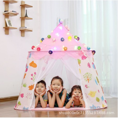 Tenda Anak Model House 2 Pintu Tenda Bermain Princess Castle Tenda Bentuk Istana RS33