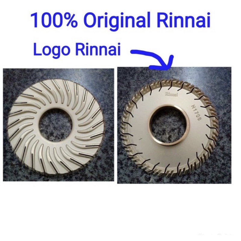 burner kompor rinnai original/ tornado RI 712 BGX, RI 712 TG