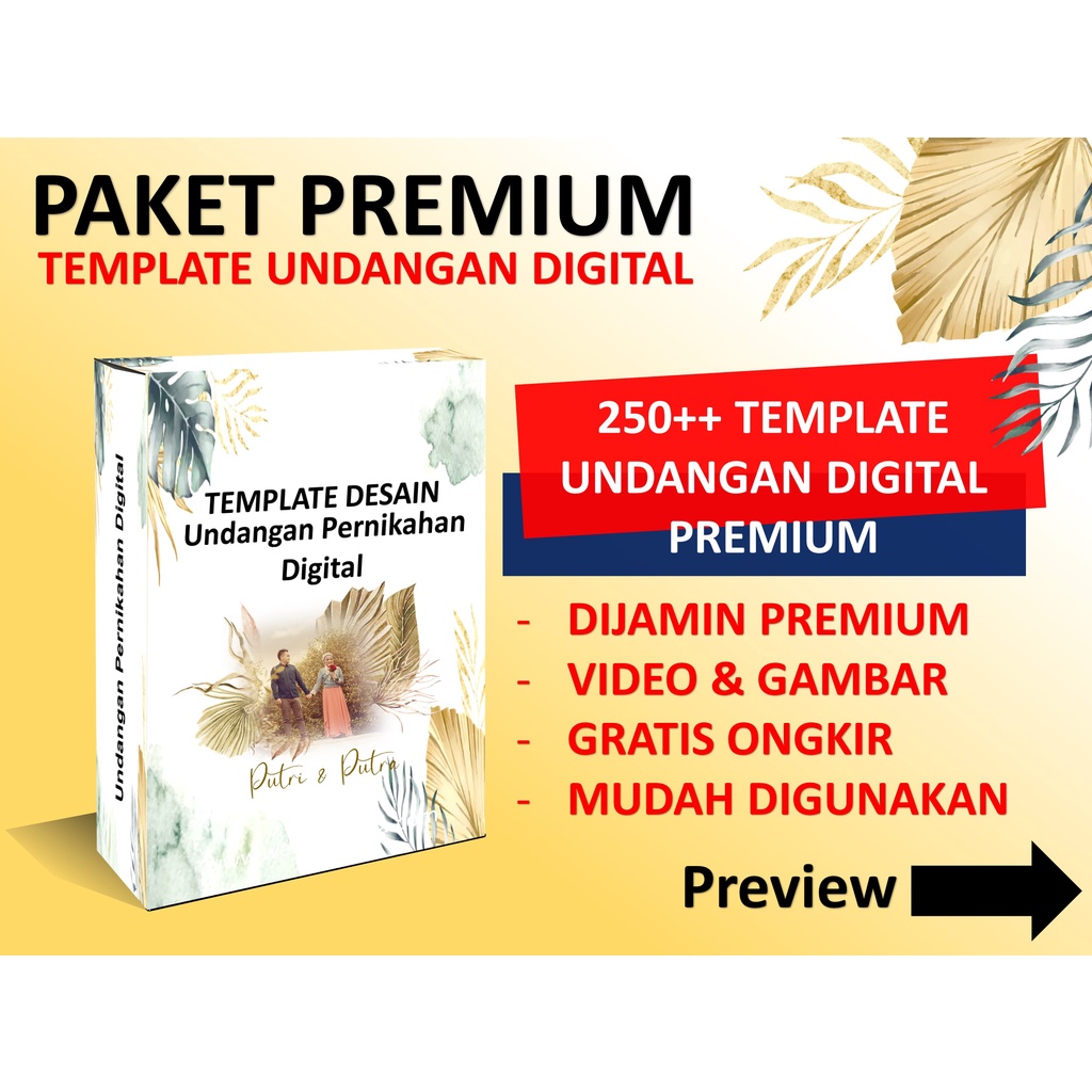 Template Undangan Pernikahan PREMIUM | PREMIUM Template Video
