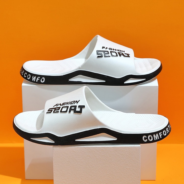 Sandal pria sandal selop pria sandal slop pria sendal cowok kekinian karet  [D01]