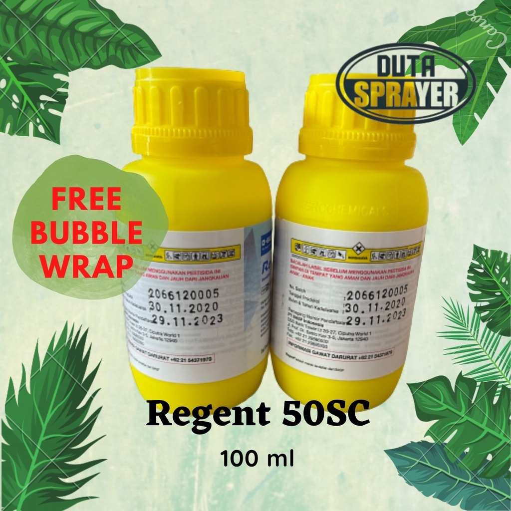 Regent 50 SC 100 ml Insektisida Rayap Hama Kutu Ulat Buah Sayur ZPT Fipronil 50SC 100ml