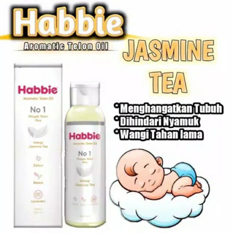 Habbie minyak telon wangi bayi aromatic telon oil anak jasmine matcha green oolong black bouque tea