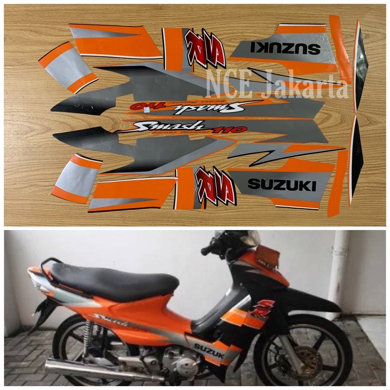 STIKER STRIPING SMASH SR ORANGE