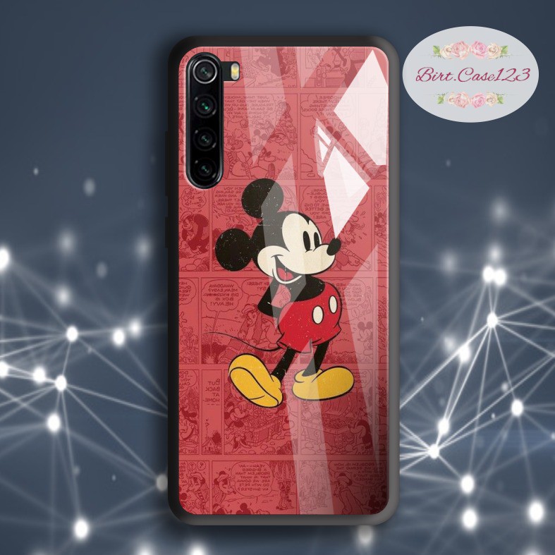 back case glass Mickey mouse Oppo A3s A1k A5 A9 2020 A7 F9 A5s A31 A52 A53 A92 A37 A57 A59 BC5278