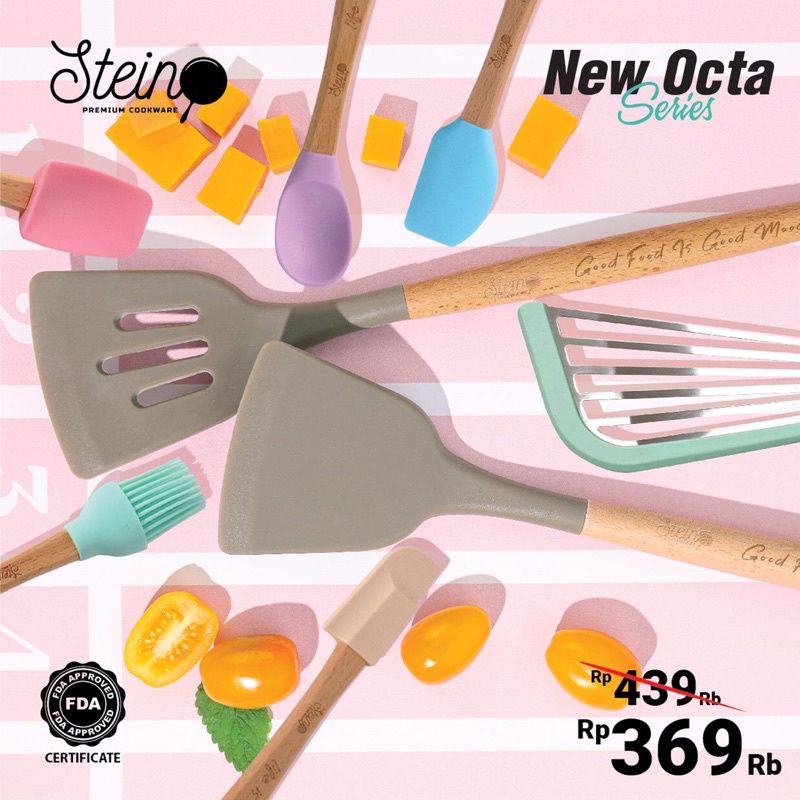 Stein Cookware - Sutil Spatula Octa Series Set 8 in 1