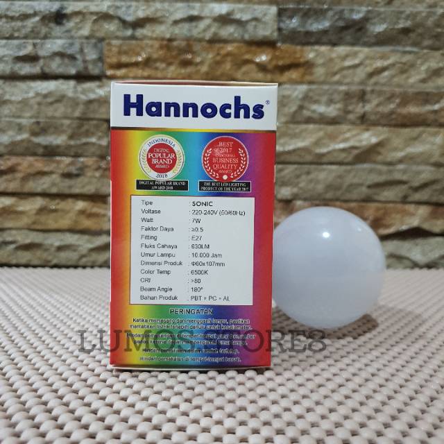 Lampu LED Hannochs 7 Watt SONIC