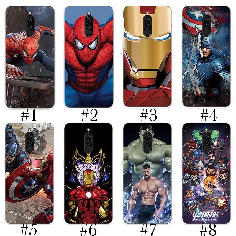 Casing Soft Case Silikon Motif Spiderman untuk Xiaomi