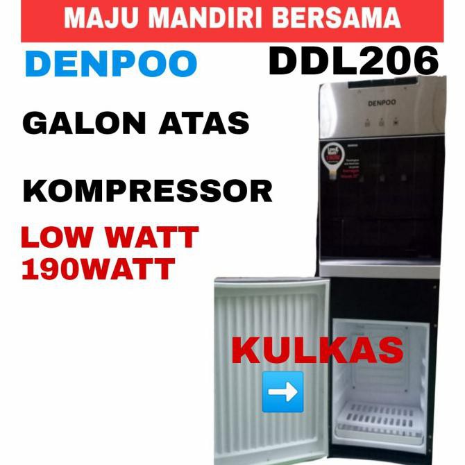 Dispenser Galon Atas Denpoo Ddl 206 Kulkas Bawah Umaa.Mart