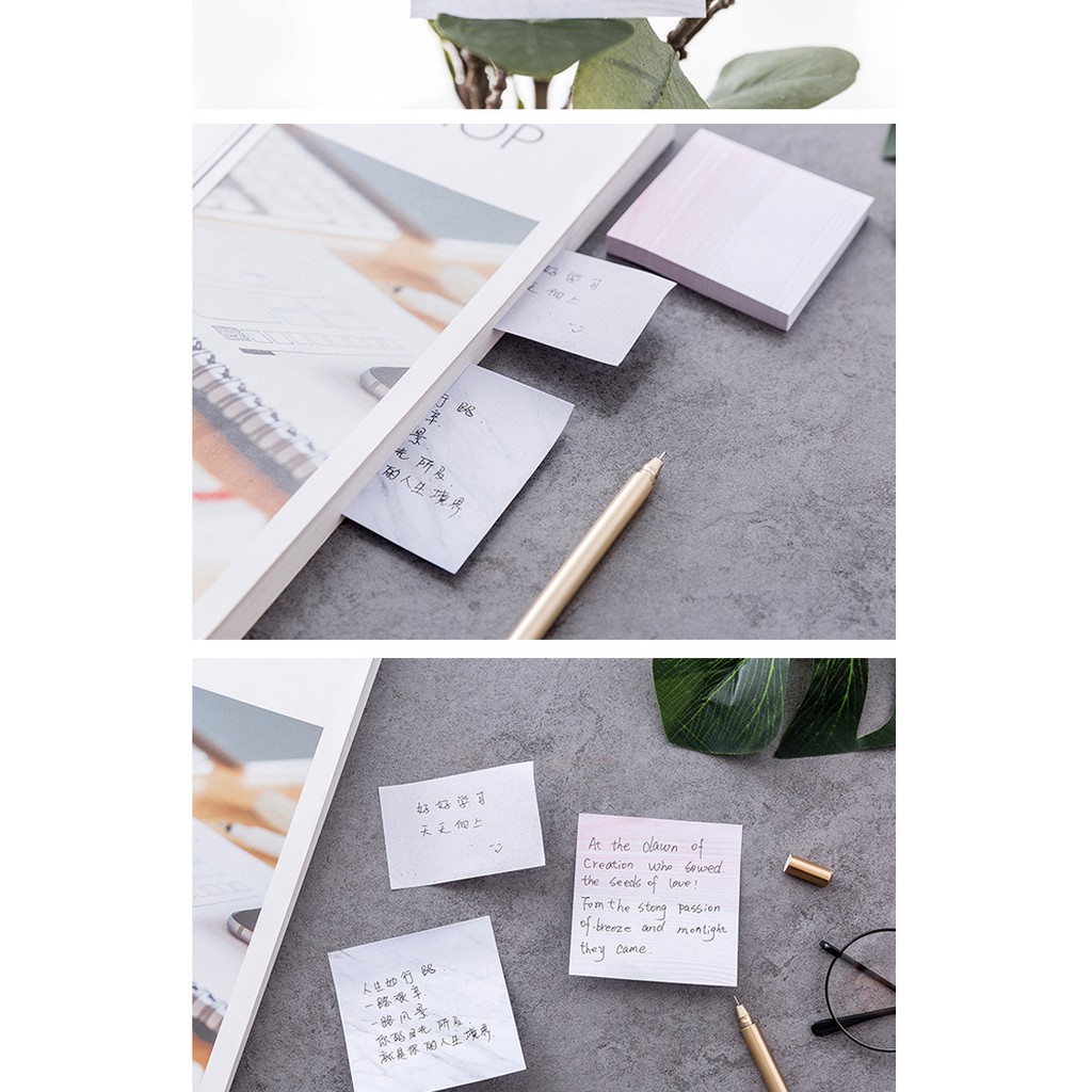 [DZ] ST129 - Sticky Note Motif Marble-2