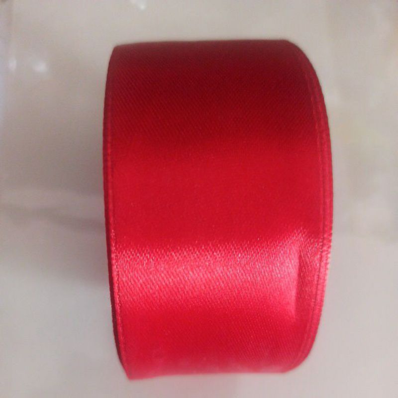

pita satin 1,5 inchi 4 cm 1 roll merah 25 yard