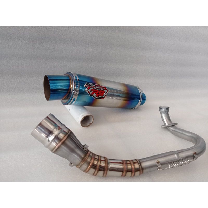 Knalpot R9 Mugello pnp all matic/Beat Scoppy Fino Aerox PCX NMAX Mio