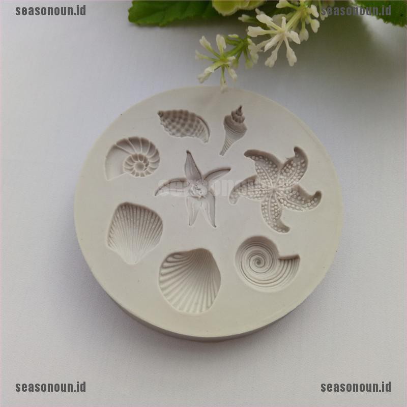 【sea】Ocean Biological Conch Sea Shells Chocolate Cake Silicone Mold Kitchen Tools