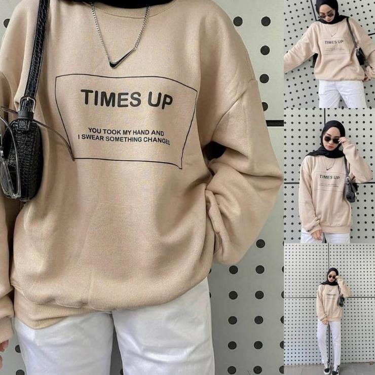 ❀ TERBARU Premium Times Up Sweater Wanita - Sweater Times Up wanita Terbaru ❃