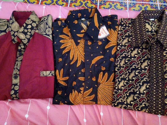 Baju Batik Pria Lengan Pendek Motif Mete