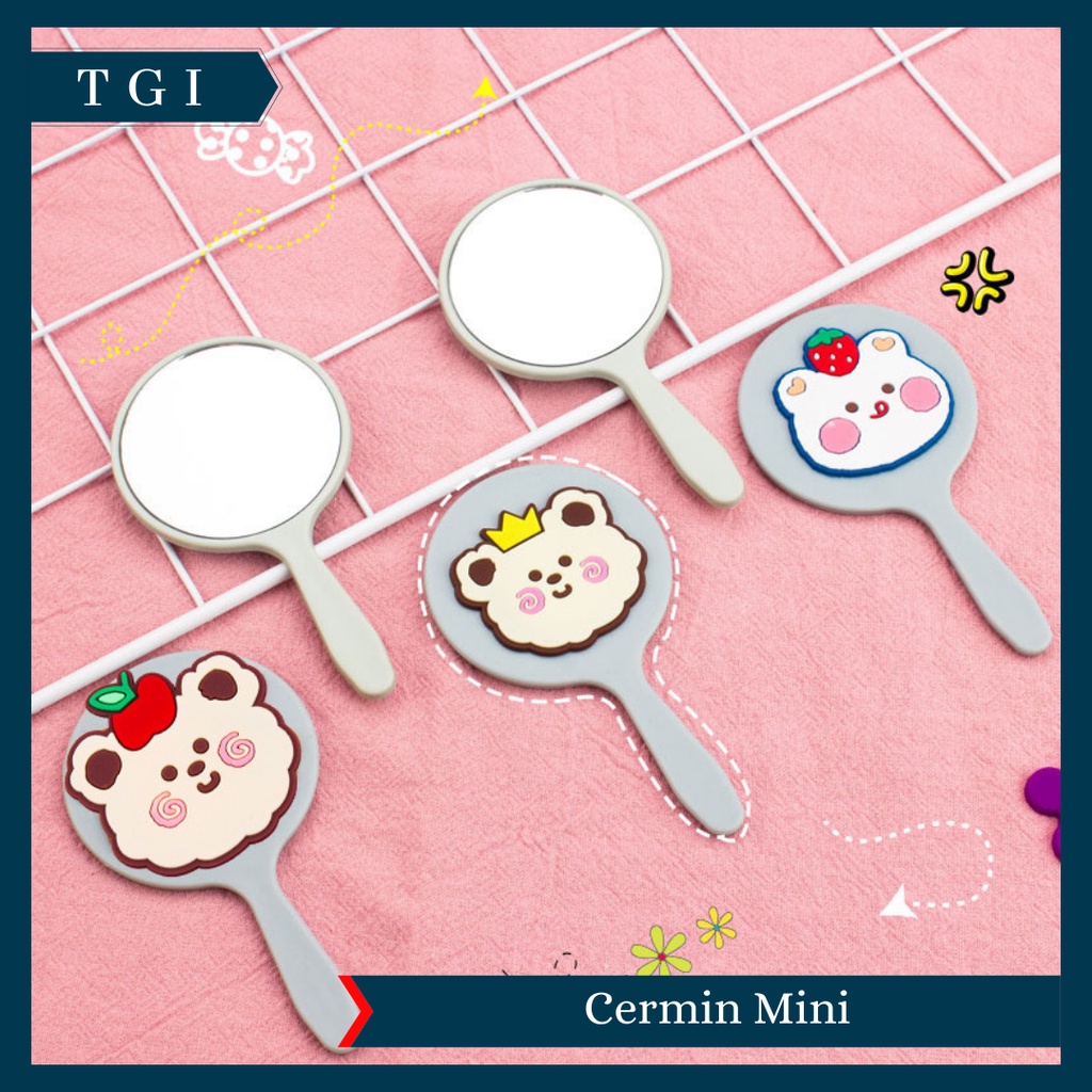 TGI - CERMIN BULAT KARAKTER /KACA CERMIN MAKE UP MINI /TRAVELLING PACK / SOUVENIR / CERMIN BULAT KARAKTER KACA CERMIN MAKE UP MINI |  KACA TRAVELLING MOTIF LUCU KACA MINI TRAVEL SIZE