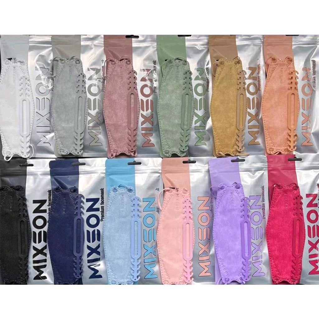 MASKER MIXSON KF94 5 PLY PREMIUM EARLOOP KF94 10 PCS / PACK MASKER WARNA WARNI 5 PLY KF94