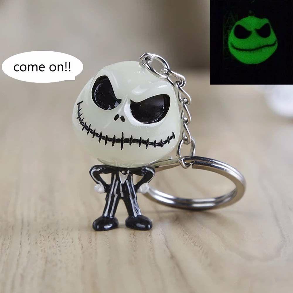 NEEDWAY Gantungan Kunci Kepribadian Hantu Dekorasi Halloween Key Holder Skeleton Keyiing Skull Keychain