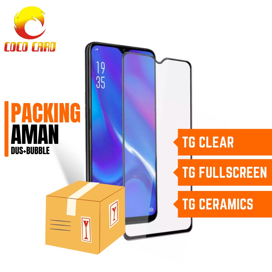 TEMPERED GLASS SAMSUNG A12 TG ANTI GORES KACA SCREEN PROTECTOR - TG CLEAR - TG FULL -  TG CERAMICS