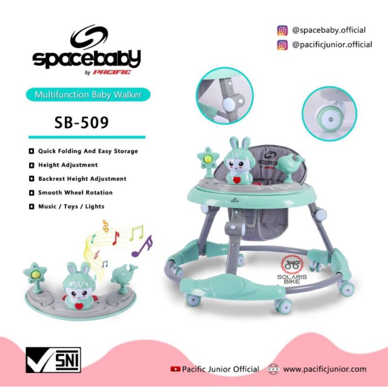 BABY WALKER SPACEBABY SB 506 509 513 BY PACIFIC