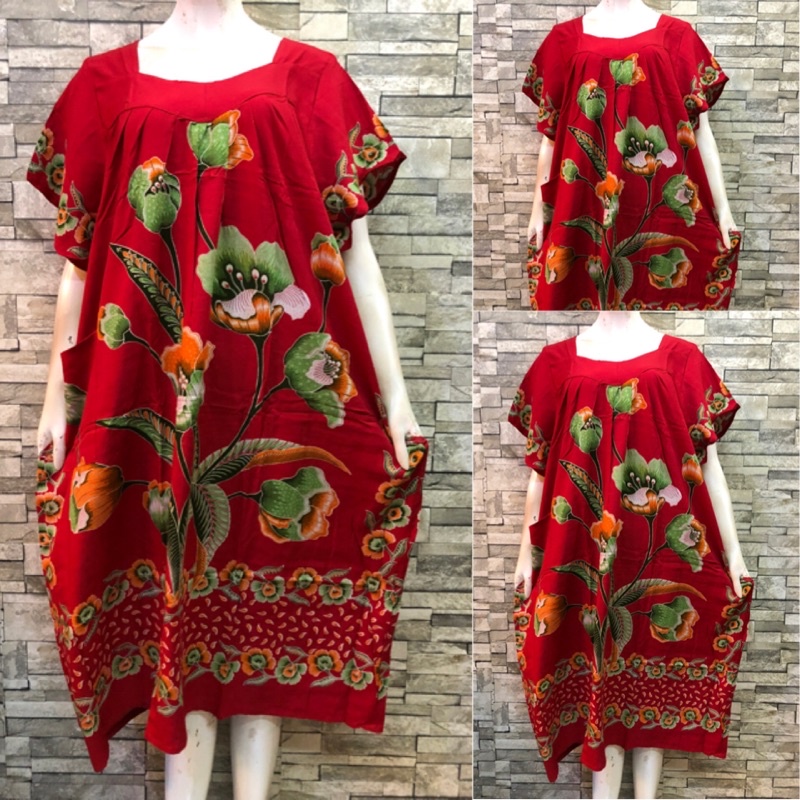LD 150 BIG SIZE HENGKY SIKAK | DASTER HENGKY JUMBO | DASTER BATIK SUPER JUMBO | DASTER HENGKY SIKAK-Merah