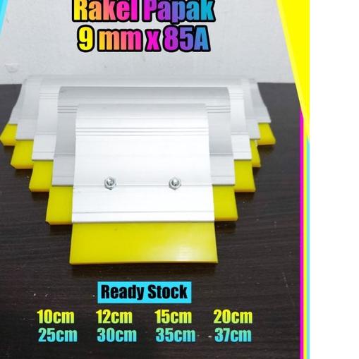 

Ready Stock,,⭐ Rakel papak kuning 9mm 25cm 30cm 35cm 37cm + gagang allumunium .,,.,.,