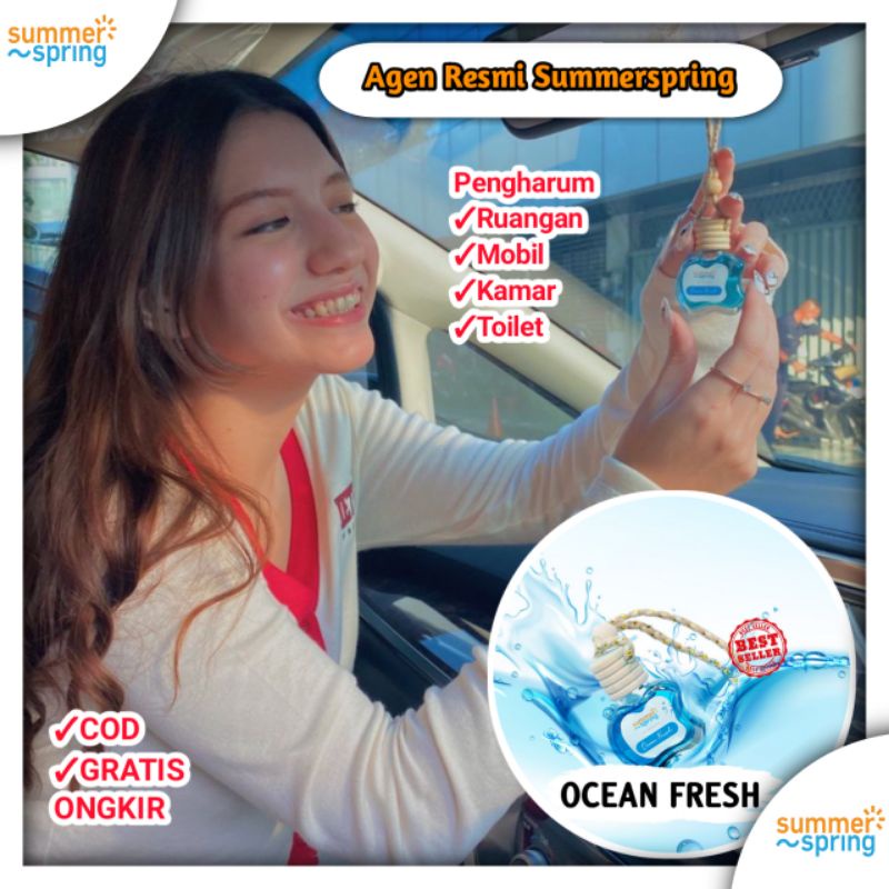 Pengharum Mobil Gantung Summer Spring 10ml Ocean fresh