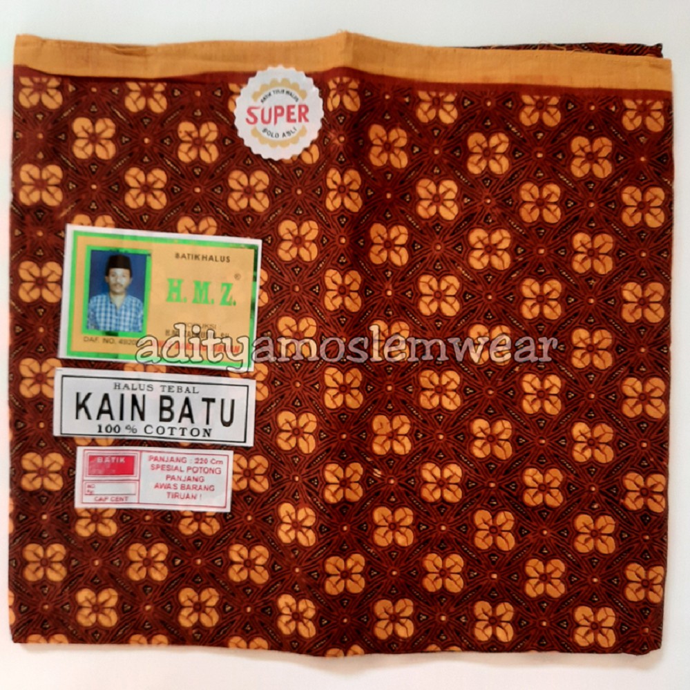 Kain Panjang HMZ / Samping Kebat Panjang / Jarik Batik / Kain Batu / Batik Tulis Katun Solo Premium