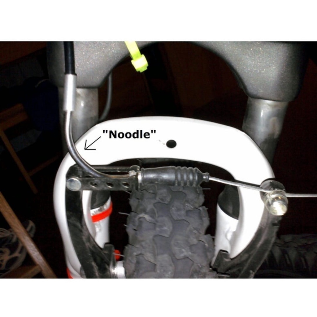 TERMURAH!!! Noodle Pipa Rem Sepeda V-Break / Silver / Realpict