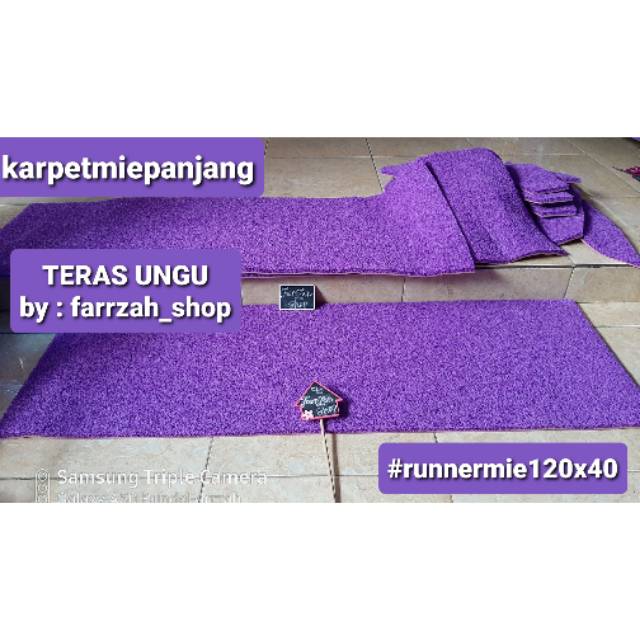 Runner dapur ungu keset panjang dapur keset panjang teras ungu keset panjang mie