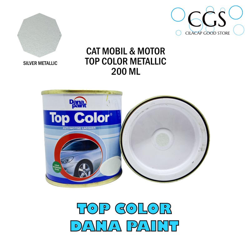 CAT TOP COLOR SILVER METALLIC 200ml - cat motor silver - cat silver top color - cat mobil silver - c