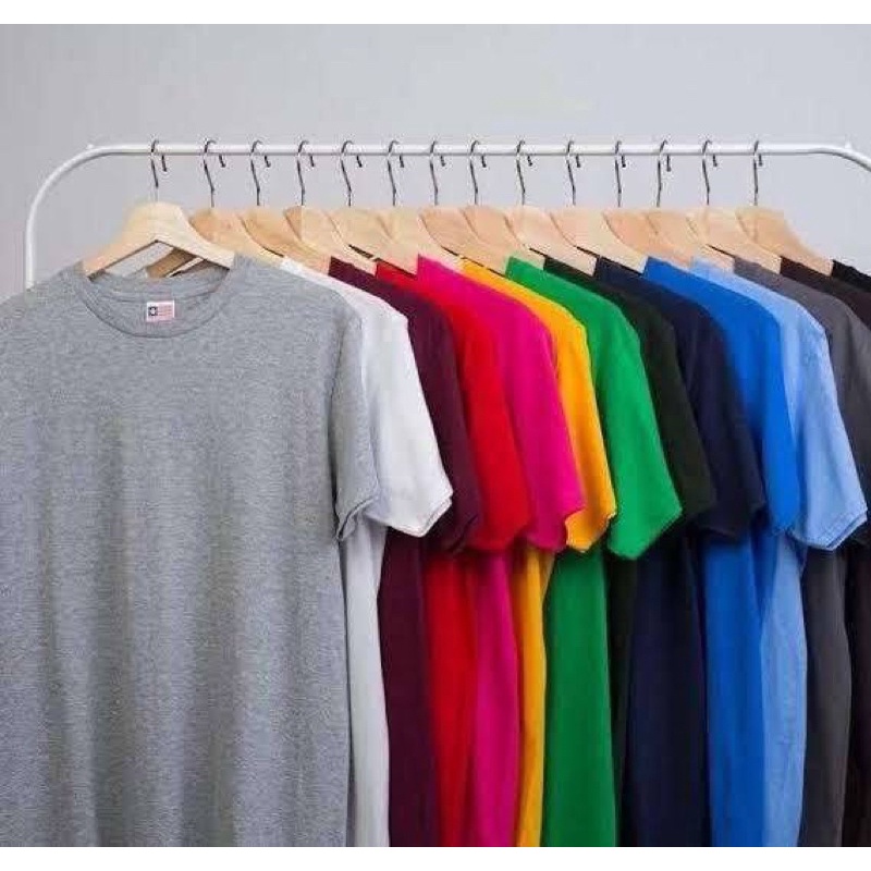 PROMO ( BISA COD ) KAOS POLOS PRIA WANITA O-NECK UNISEX V-NECK OVERSIZE JUMBO T-SHIRT KATUN CASUAL O