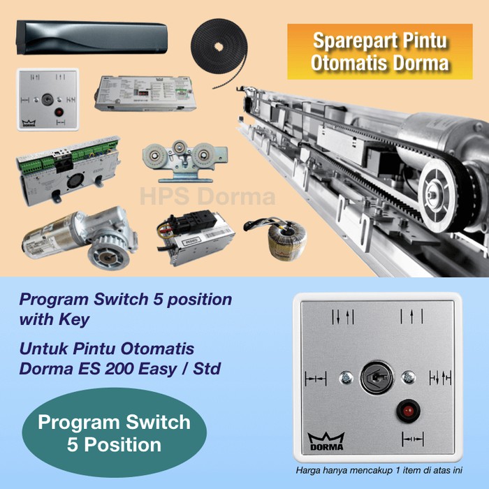 Program Switch 5 Position ES 200 (Sparepart Pintu Otomatis Dorma)