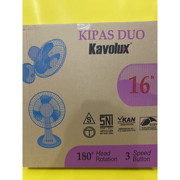 kipas dinding termurah WALL FAN / KIPAS ANGIN DINDING KAVOLUX 16 INCH MURAH