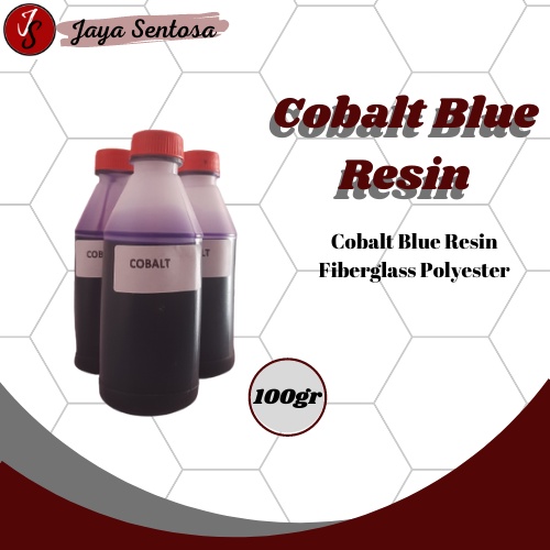 Cobalt Biru Resin 100gr Fiberglass Polyester | Cobalt Blue Resin 100gr