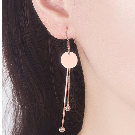 925 Perak Perempuan Anting-Anting Gaya Korea Rumbai Butterfly Garis Telinga Perhiasan