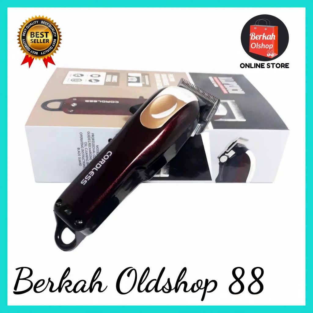 Berkah Oldshop 88 - Mesin Cukur Rambut KLIPZICH KZ-800 Alat Cukur Rambut Rechargeable Cordless