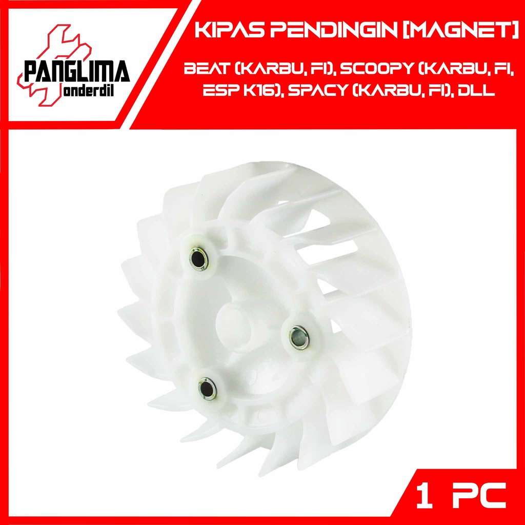 Kipas Pendingin Beat Karbu-FI Lama &amp; Scoopy Karbu-F1-eSP K16 &amp; Spacy Karbu-F1-FI &amp; Vario 110 FI-New eSP 2014 Fan-Pendingin Magnet-Magnit-Radiator-Generator