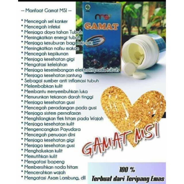 Gamat/gamalife Msi. Produk Original Dr Msi..