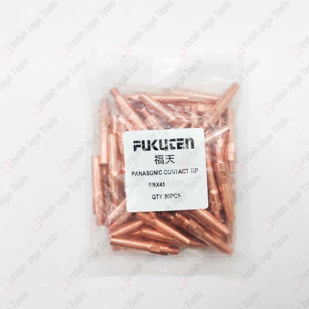 CONTACT TIP MIG M6 X 45 X 0.8 1.0 MM Kontak Nozzle MIG mb15