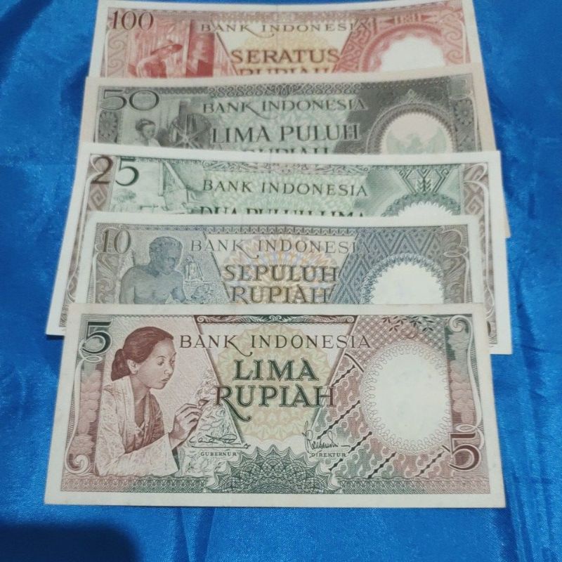 1 Set Seri Pekerja 5 sampai 100 Rupiah