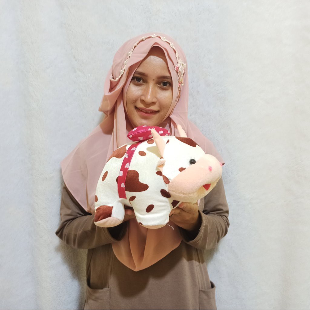 Boneka sapi motif S murah