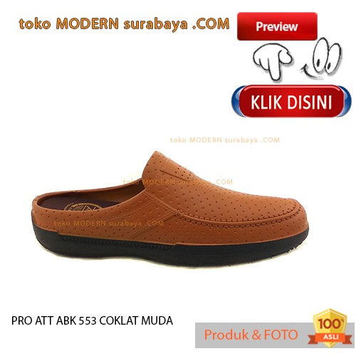 PRO ATT-ABK-553 COKLAT MUDA Sendal Pria Selop Karet Flip Flop