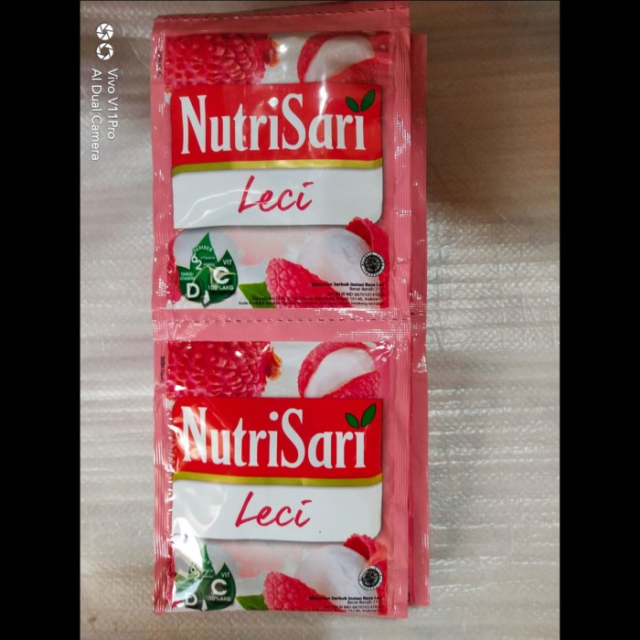 

Nutrisari Sachet Rasa Leci 1 Renceng isi 10 Sachet