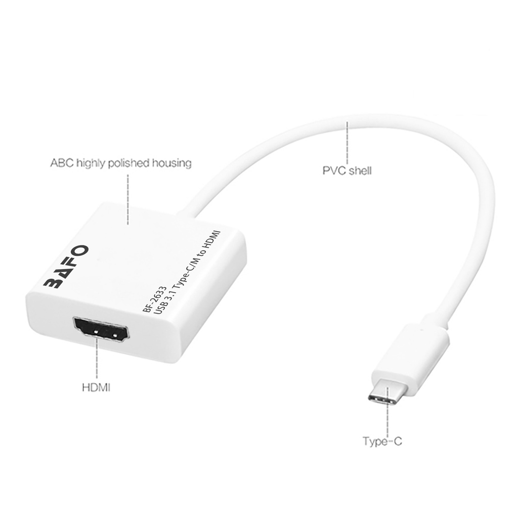 Type C to HDMI Adapter  BAFO BF-2633